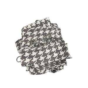 HALF Moon Curtain Panels Houndstooth Room Darkening Window Panel 52”x 84 8 Panel